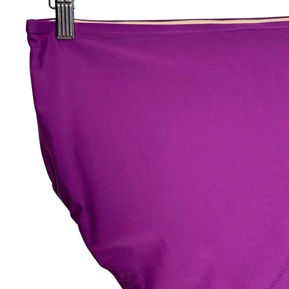 Albion Fit Plum High-Waisted Swim Bottoms SZ. M - Picture 6 of 15